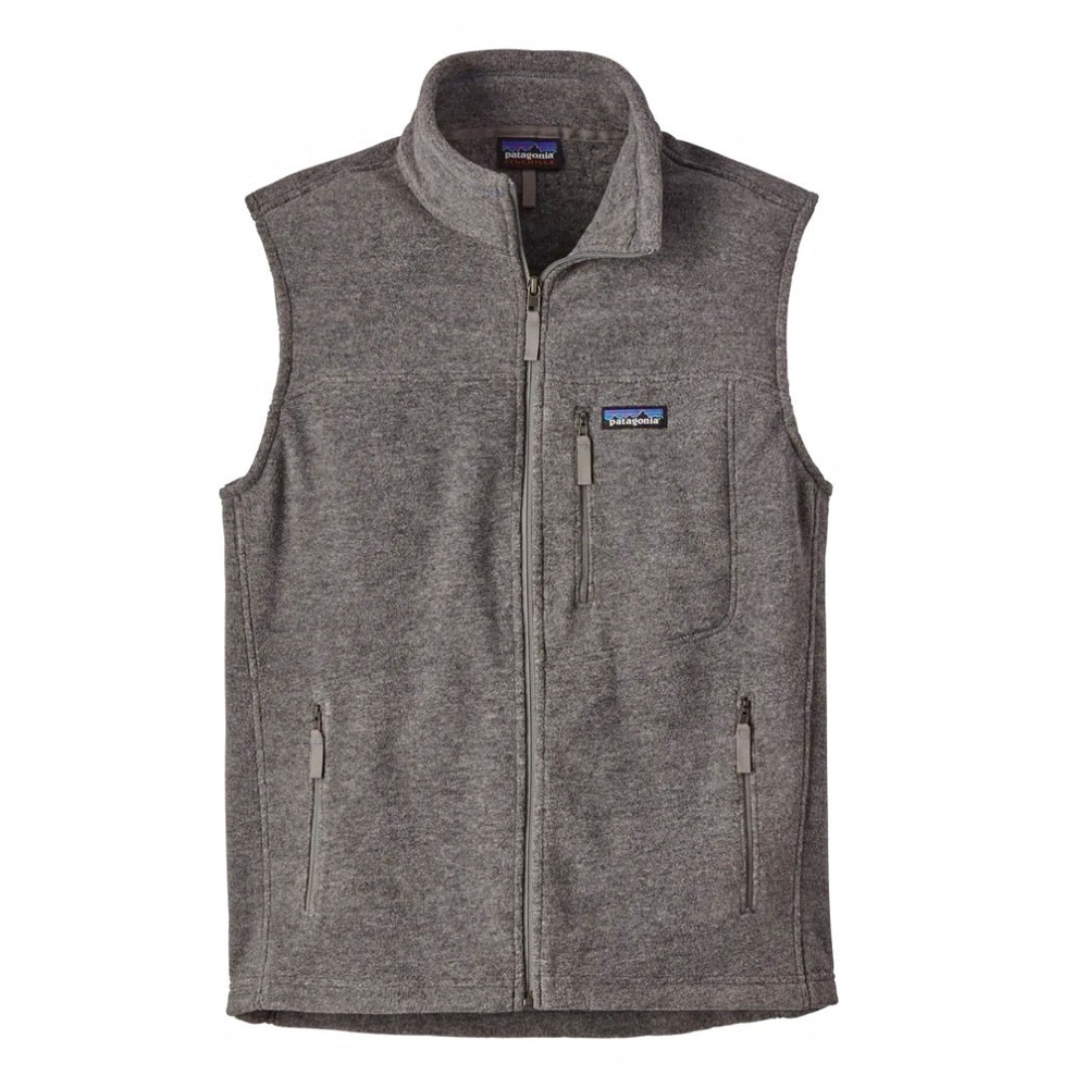Patagonia Classic Synchilla Vest Men's XXL Nickel Gray Fleece Full Zip 23010